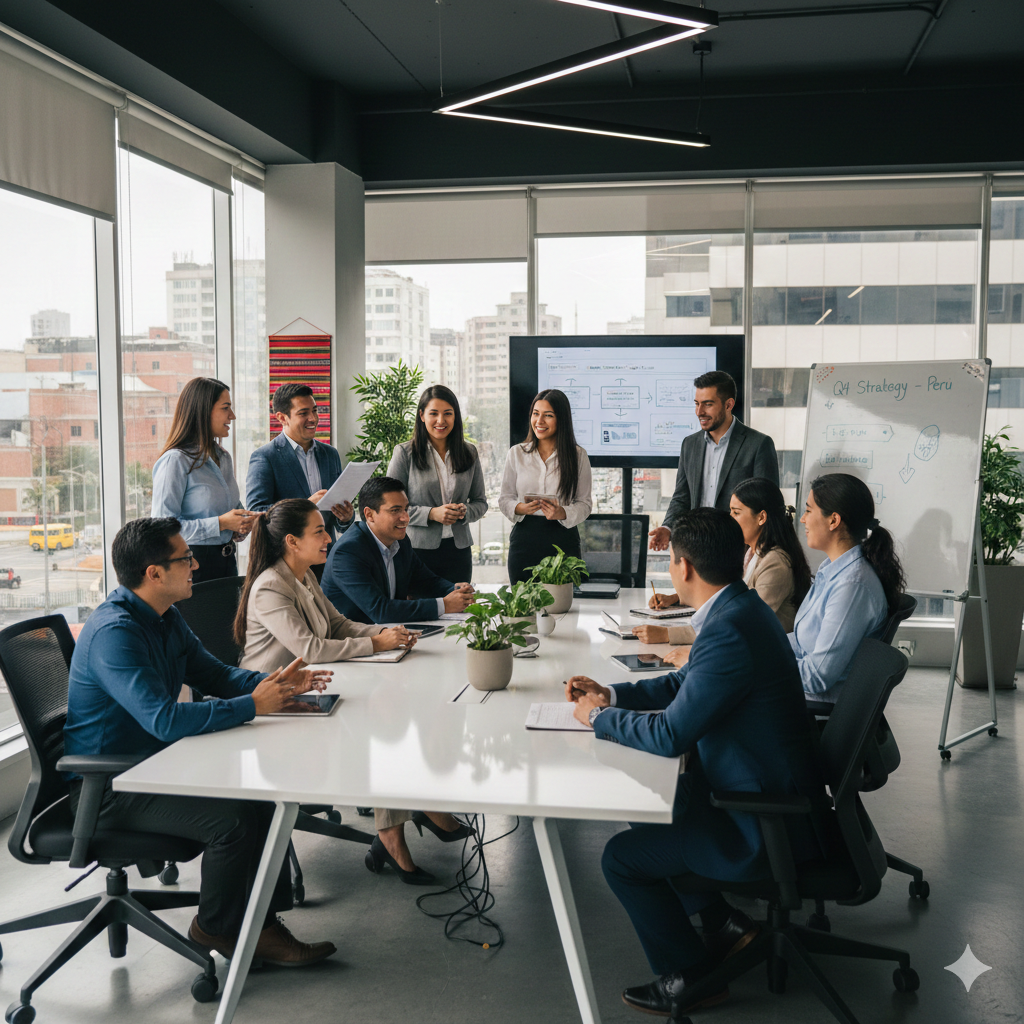 Equipo de call center en acción